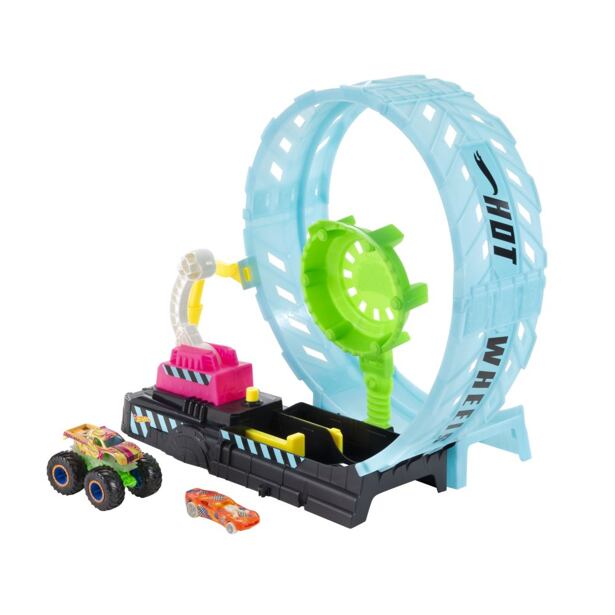 Mattel Hot Wheels MONSTER TRUCKS SVÍTÍCÍ VE TMĚ VÝZVA EPICKÉ SMYČKY HERNÍ SET