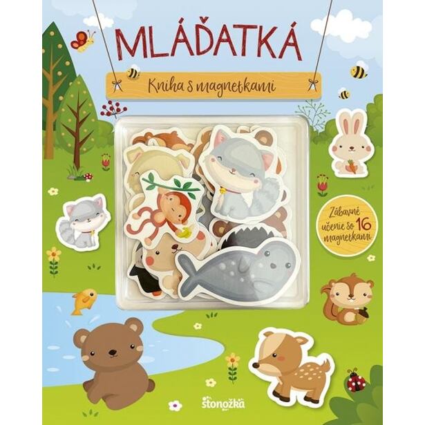 Kniha s magnetkami: Mláďatká (slovensky)