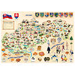 Puzzle - Mapa Slovenska, 160 ks