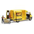 Bruder Mercedes Benz Sprinter DHL + figúrka, gitrbox