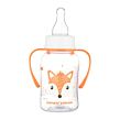 CANPOL BABIES Láhev s potiskem HAPPY ANIMALS 120 ml s úchyty 