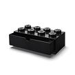 LEGO stolný box 8 so zásuvkou - čierna