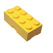 LEGO box na svačinu 100 x 200 x 75 - žlutá