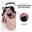 Zavinovací deka do autosedačky a kočárku Snuggle Bambi Rose