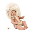 Llorens NEW BORN CHLAPČEK - spiaca realistická bábika bábätko s celovinylovým telom - 31 cm