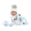Llorens 84337 NEW BORN CHLAPČEK - realistická bábika bábätko s celovinylovým telom - 43 cm