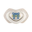 CANPOL BABIES B - Set symetrických silikonových dudlíků 6-18m BONJOUR PARIS modrý 