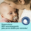 Canpol babies Set symetrických silikonových dudlíků Light touch 6-18m SLEEPY KOALA růžový
