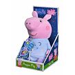 Peppa Pig 2v1 plyšový zaspávač hrajúci + svetlo, modrý, 25 cm