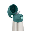 B.box Termoska na pití s brčkem 500 ml - emerald forest