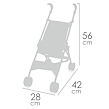 DeCuevas 90082 Skladací kočík pre bábiky golfové palice FUNNY 2023 - 56 cm