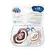 Canpol babies Set symetrických silikonových dudlíků Light touch 18m+ SLEEPY KOALA růžový