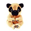 Beanie Babies IZZY, 15 cm - pejsek s černýma ušima
