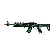 Teddies Samopal iskriace ARMY na zotrvačník plast 62cm na karte 18x67cm