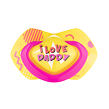 CANPOL BABIES A - Set symetrických silikónových cumlíkov 0-6m NEON LOVE ružový
