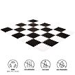 KINDERKRAFT Podložka pěnové puzzle Luno 150x180cm Black 30ks 