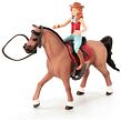 Schleich Ryšavka Hannah s pohyblivými kĺbmi na koni