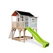 EXIT TOYS Zahradní cedrový domeček Exit Loft 750 modrý