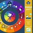 DJECO Velké kruhové puzzle - barvy