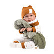 Llorens 84465 NEW BORN - realistická bábika bábätko so zvukmi a mäkkým látkovým telom - 44 cm