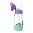 b.box Lahev na pití s brčkem 450 ml - lilac pop