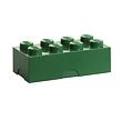 LEGO box na svačinu 100 x 200 x 75 - tmavě zelená