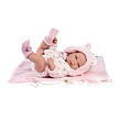 Llorens 73898 NEW BORN HOLČIČKA - realistická bábika bábätko s celovinylovým telom - 40 cm