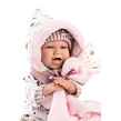 Llorens 74030 NEW BORN - realistická bábika bábätko so zvukmi a mäkkým látkovým telom - 42 cm