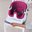 INGENUITY Podsedák na jedálenskú stoličku 2v1 Baby Base Pink Flambe 6 m+, do 22 kg
