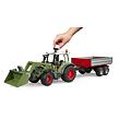 Bruder Traktor FENDT Vario + vůz, čelní nakladač