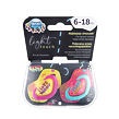 CANPOL BABIES B - Set symetrických silikónových cumlíkov 6-18m NEON LOVE ružový